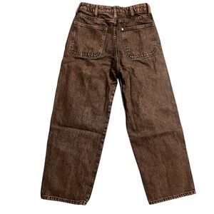 Baggy skater reddish maroon wide leg jeans size 12